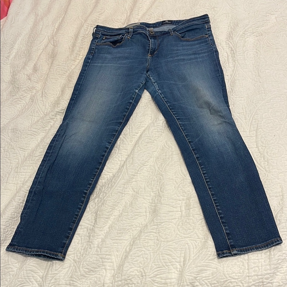 Ag Adriano Goldschmied Dark Blue Denim Jeans